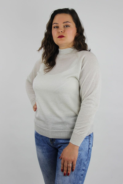 Свитер Полесье С3533-19 9С0310-Д43 158,164 экрю+серебро - фото 1