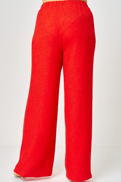 Брюки EVA GRANT 168-2 красный - фото 4