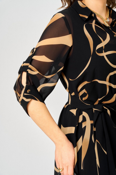 Платье EVA GRANT 7046 принт_ленты - фото 11