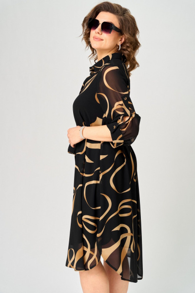 Платье EVA GRANT 7046 принт_ленты - фото 5