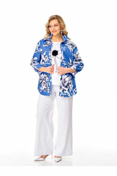 Блуза из шифона бежевого цвета для ежедневного стиля Condra 10206 - фото 10