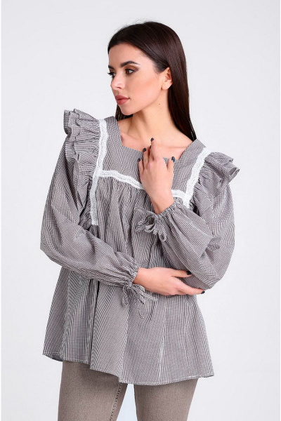 Блуза Таир-Гранд 62390 кофе - фото 4