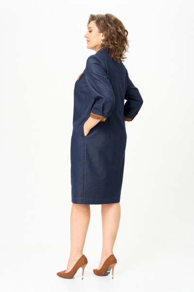 Платье Rishelie 1021 синий - фото 2
