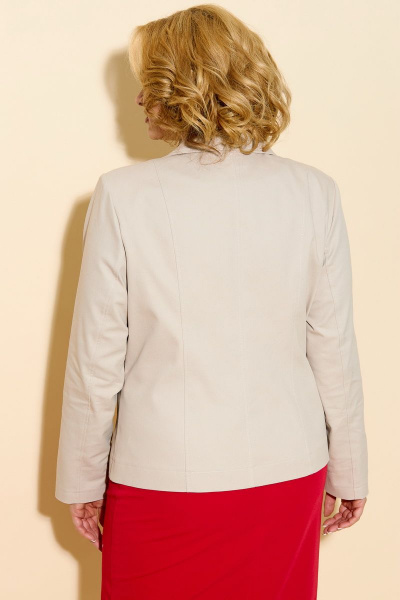 Жакет БелЭльСтиль 203-1 07 22 бежевый_дл.рукав - фото 3