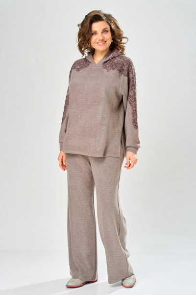 Брюки, джемпер Диомант 2147 капучино - фото 3