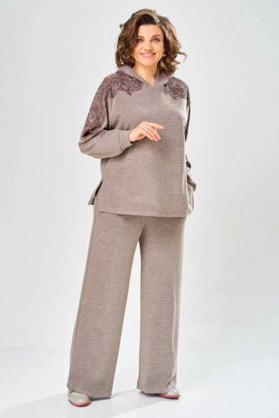 Брюки, джемпер Диомант 2147 капучино - фото 1