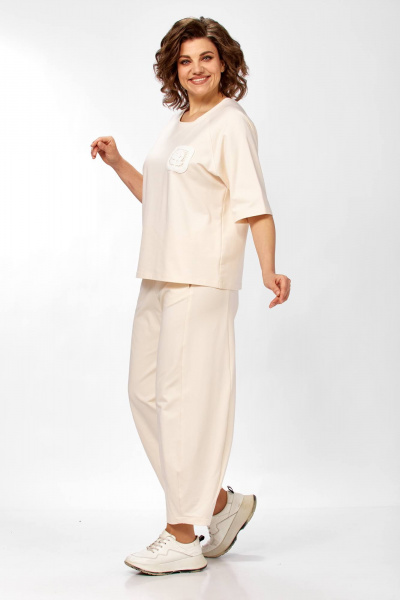 Брюки, майка Диомант 2156 сливочный - фото 4