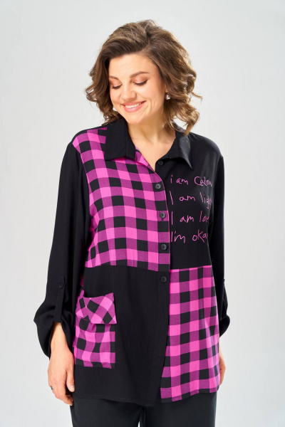 Блуза, брюки Диомант 2151 черный - фото 11