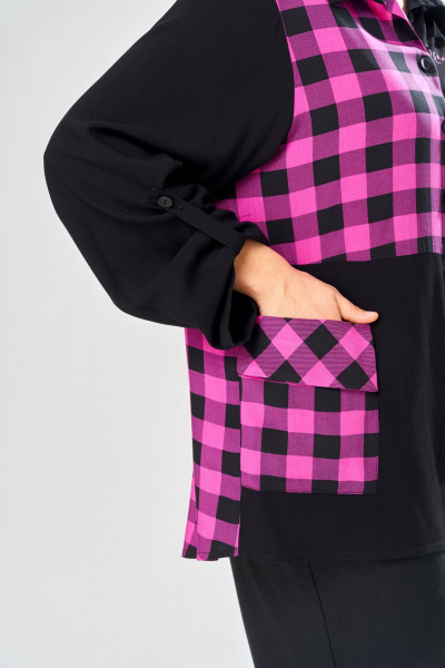 Блуза, брюки Диомант 2151 черный - фото 3