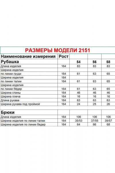 Блуза, брюки Диомант 2151 черный - фото 10