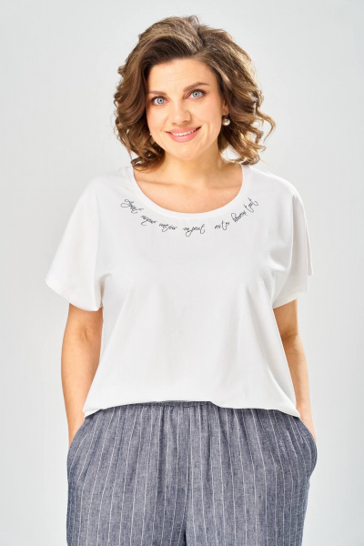 Брюки, кардиган, майка Диомант 2166 джинс - фото 3