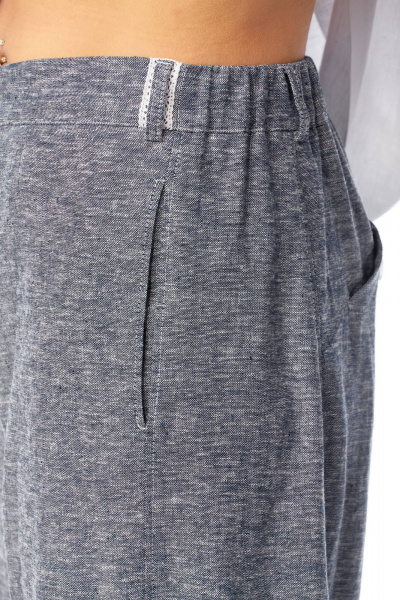 Брюки, рубашка Диомант 2157 джинс_серый - фото 4