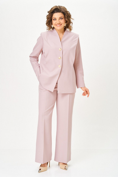 Брюки, жакет Vilena 1138 крем - фото 11