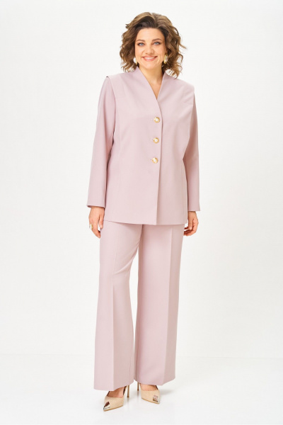 Брюки, жакет Vilena 1138 крем - фото 9