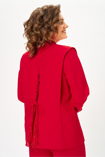 Брюки, жакет Vilena 1138 красный - фото 9