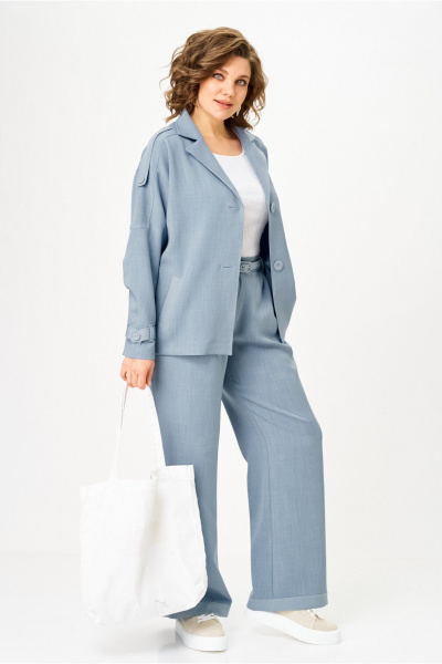 Брюки, жакет Vilena 1150 джинс - фото 17