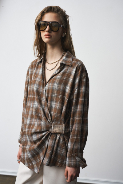 Рубашка MilMil 1290 коричневый - фото 6