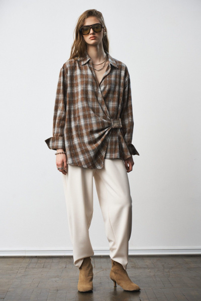 Рубашка MilMil 1290 коричневый - фото 1