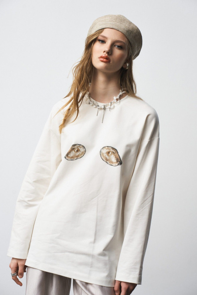 Лонгслив MilMil 1300 молоко - фото 7