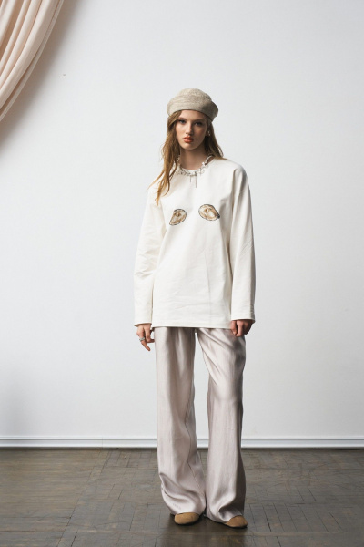 Лонгслив MilMil 1300 молоко - фото 6