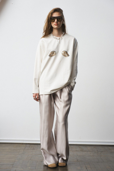 Лонгслив MilMil 1300 молоко - фото 1