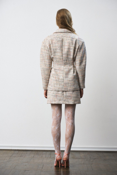 Жакет, юбка MilMil 1307 рогожка - фото 8