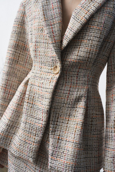 Жакет, юбка MilMil 1307 рогожка - фото 4