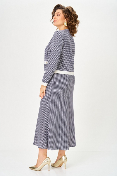 Жакет, юбка Svetlana-Style 2332 синий_узор+белый - фото 8