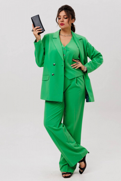 Брюки, жакет, жилет Anelli 1642 ирландский_зеленый - фото 6