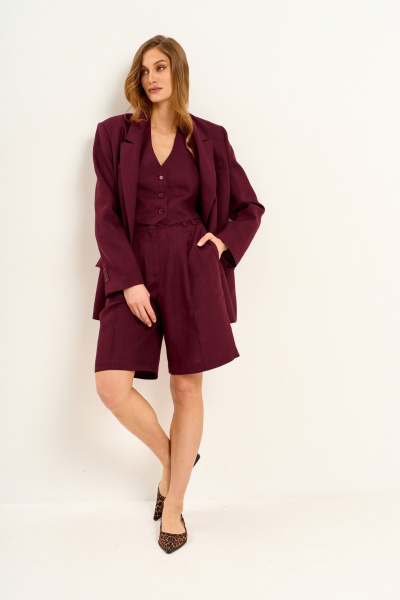 Жилет Mars design 1004 бордовый - фото 7