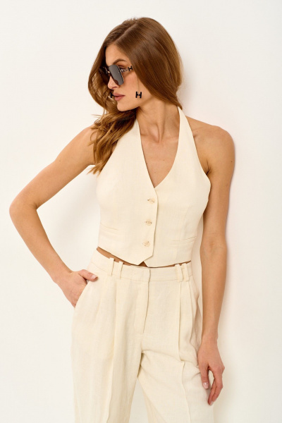 Жилет Mars design 1004 молочный - фото 2