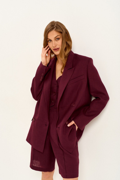 Жакет Mars design 1006 бордовый - фото 9
