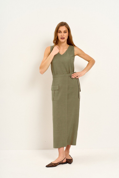 Платье, фартук Mars design 1014 хаки - фото 2