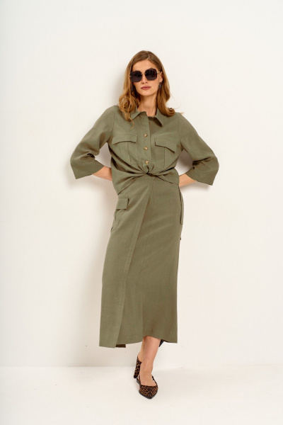 Блуза Mars design 1016 хаки - фото 6