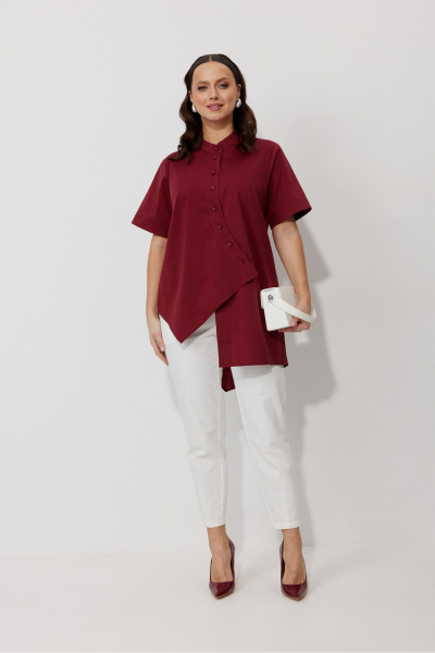 Блуза, брюки Mubliz 157 вино - фото 18