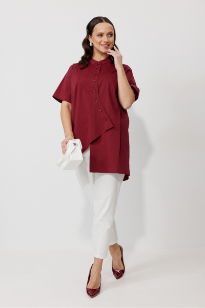 Блуза, брюки Mubliz 157 вино - фото 16