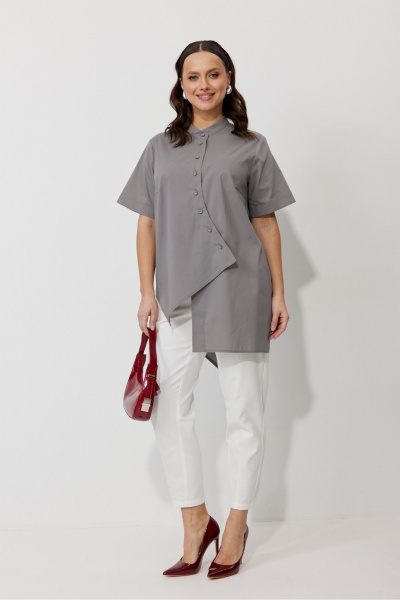 Блуза, брюки Mubliz 157 серый - фото 11