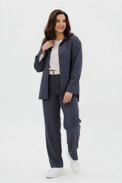 Брюки, рубашка Fantazia Mod 5076 черничный - фото 5