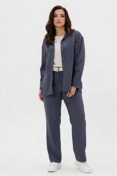 Брюки, рубашка Fantazia Mod 5076 черничный - фото 1