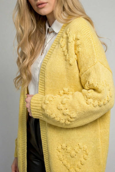 Кардиган Belange 3021 желтый - фото 4