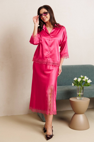 Блуза, юбка Anastasia 1331 фуксия - фото 1