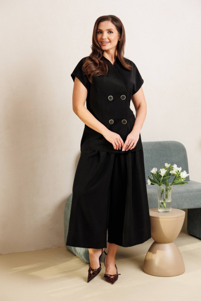 Блуза, брюки Anastasia 1340 черный - фото 5