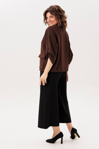 Жакет Anelli 1788 мокко_сияние - фото 5