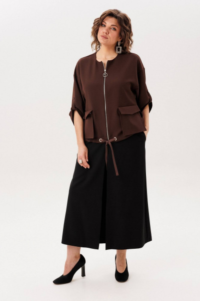 Жакет Anelli 1788 мокко_сияние - фото 1