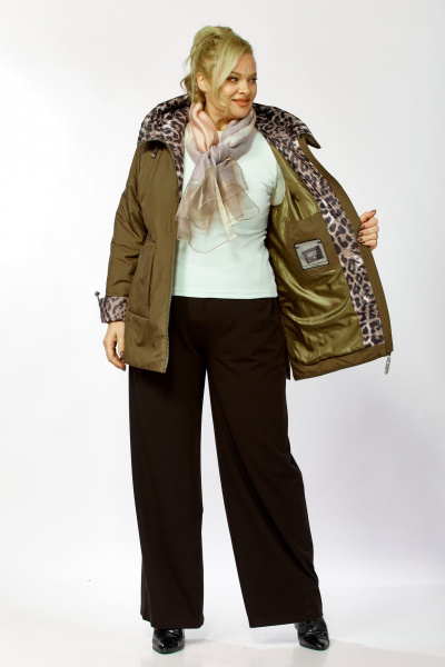 Куртка Shetti 2215 хаки - фото 10