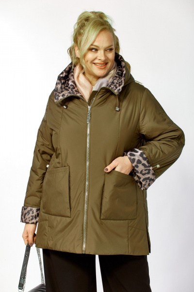 Куртка Shetti 2215 хаки - фото 6