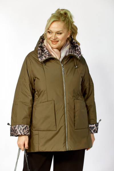 Куртка Shetti 2215 хаки - фото 3