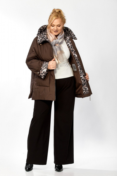 Куртка Shetti 2215 шоколад - фото 7
