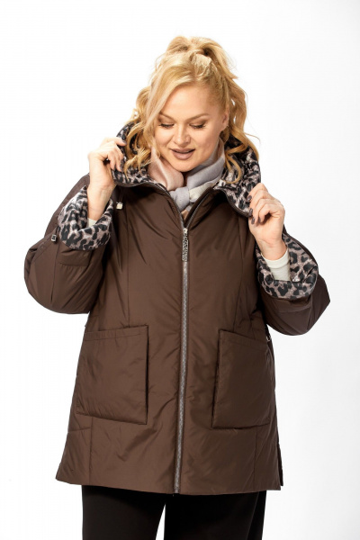 Куртка Shetti 2215 шоколад - фото 3