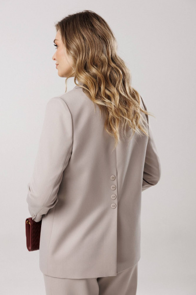 Брюки, жакет Ларс Стиль 1197 серый - фото 7